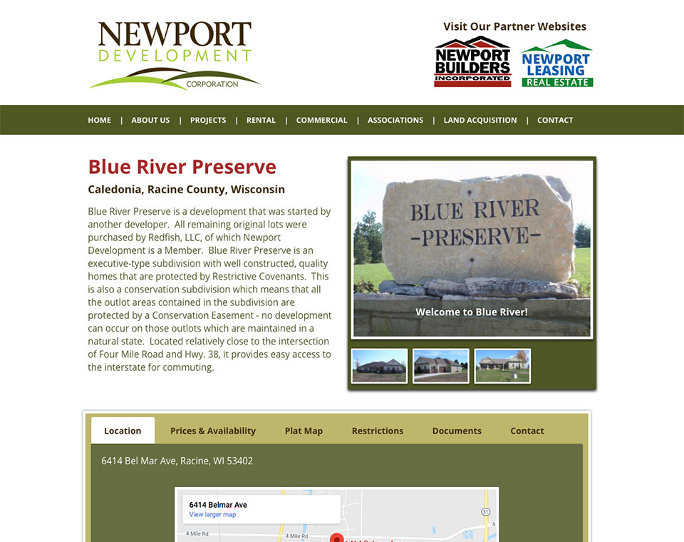 Newport Development Project Details Page