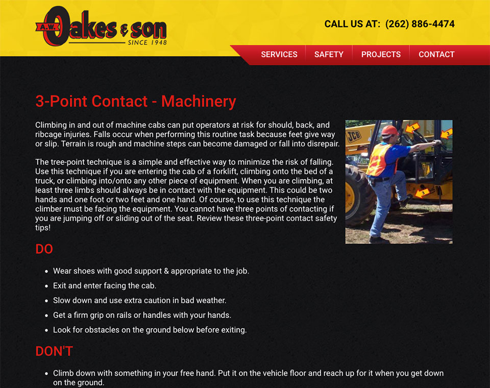 A.W. Oakes & Son Employee Training System