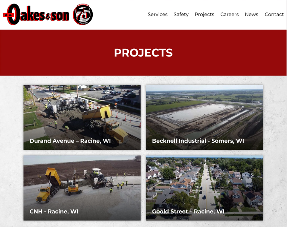 A.W. Oakes - Project Landing Page