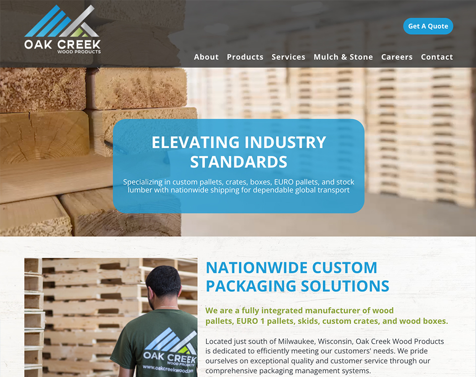 Oak Creek Wood Products - Home Page