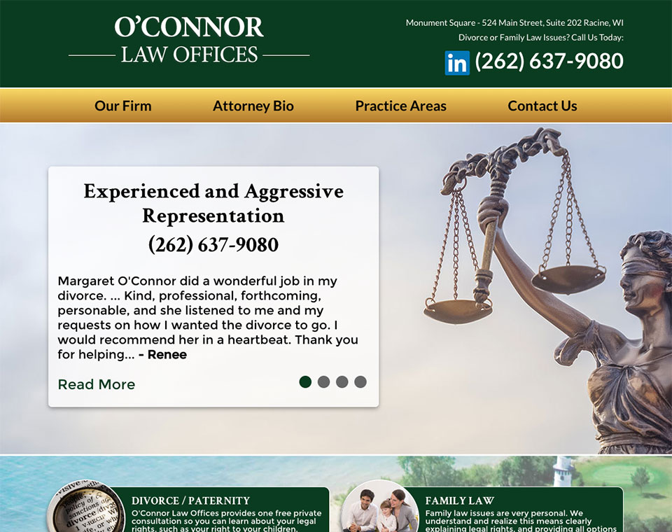 O’Connor Law Home Page
