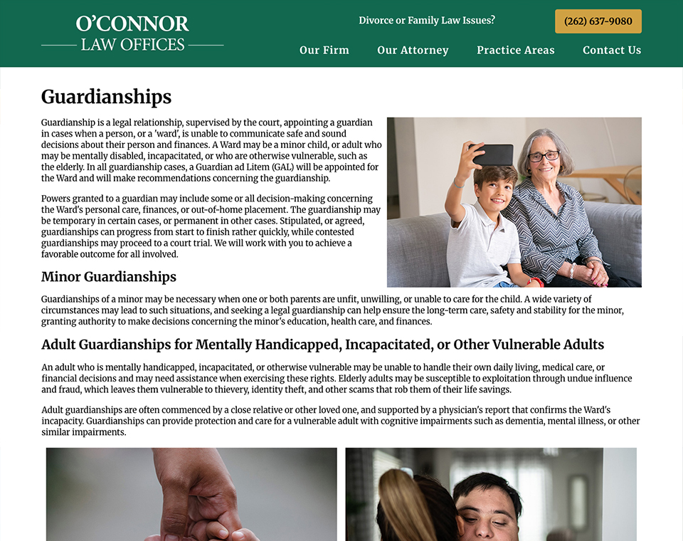 O’Connor Law Guardianship Page