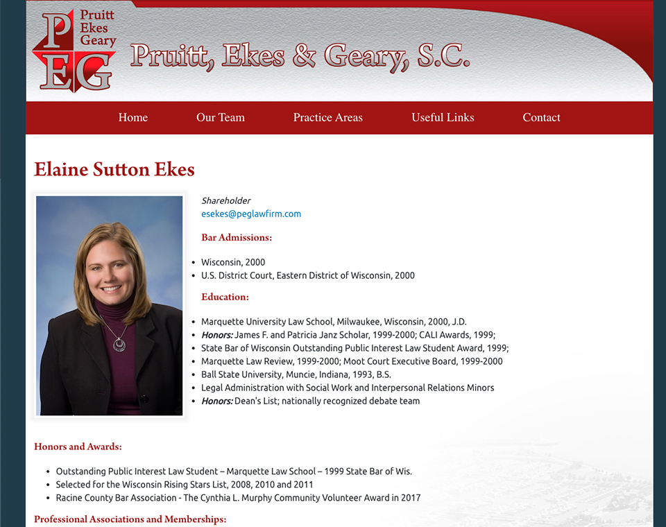 Pruitt, Ekes & Geary, S.C. - Profile Page