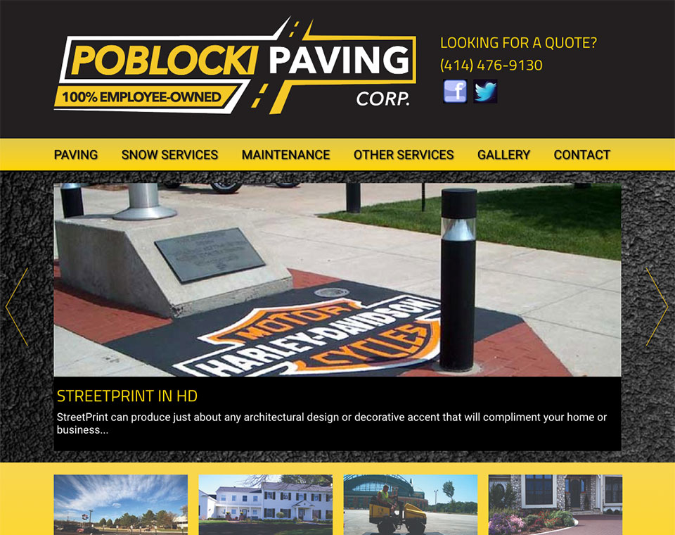 Poblocki Paving Home Page