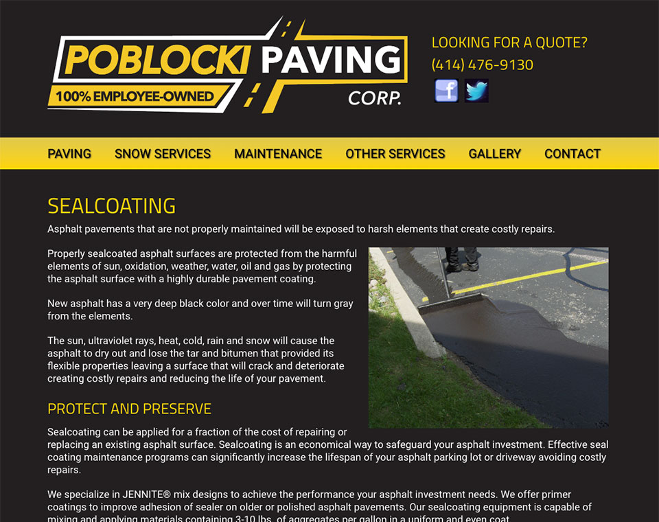 Poblocki Paving Information Page