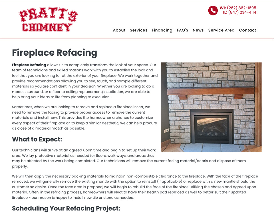 Pratt's Chimney - Service Page