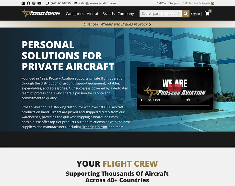 Proserv Aviation Website About