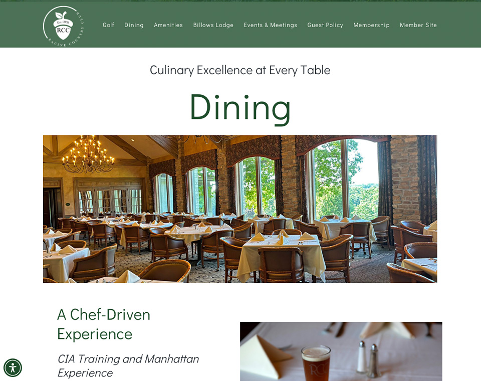Racine Country Club - Dining
