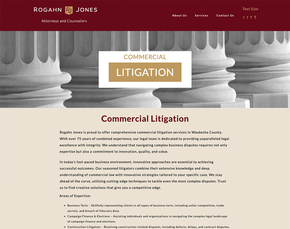 Rogahn Jones LLC - Service Page