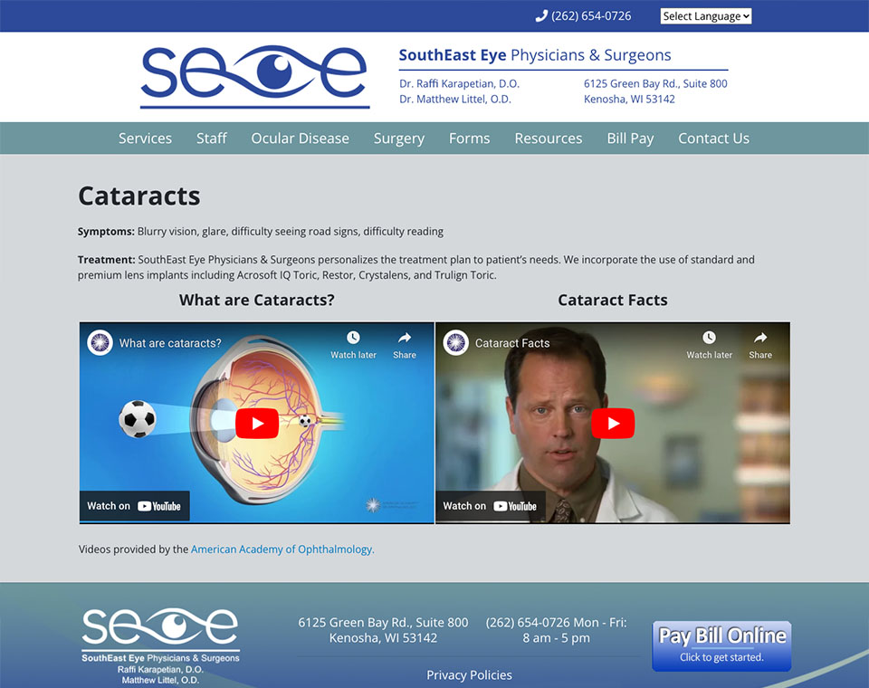 SouthEast Eye Physicians & Surgeons - Condition Page