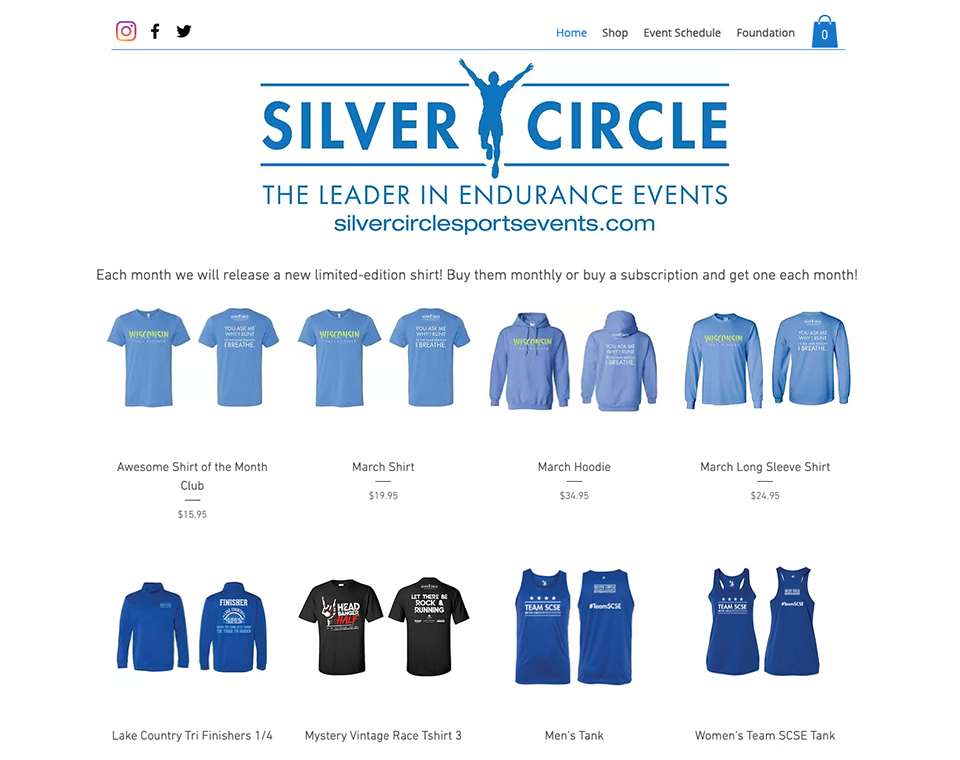Silver Circle Store Page