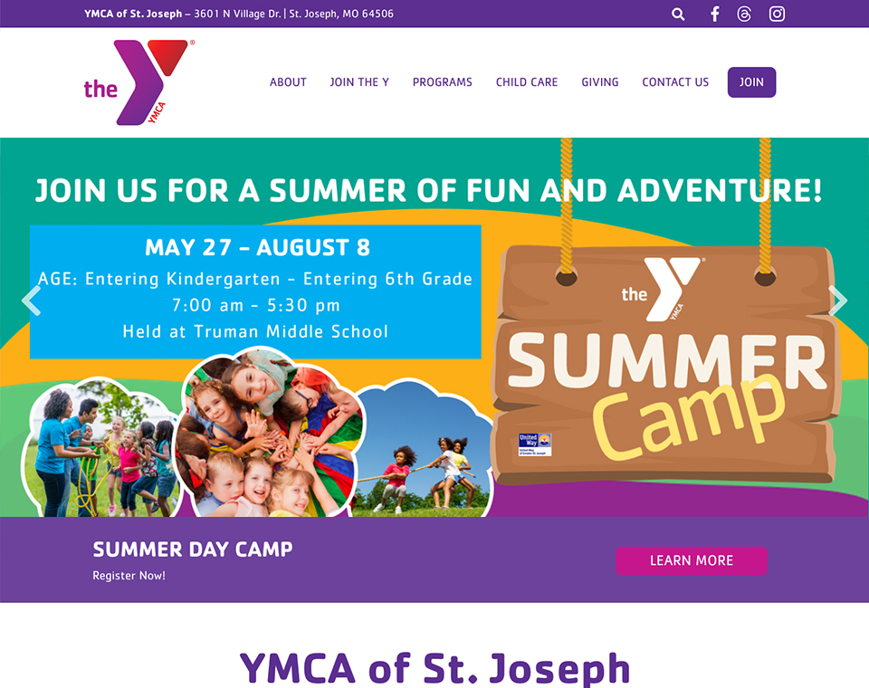 YMCA – St Jo Home Page