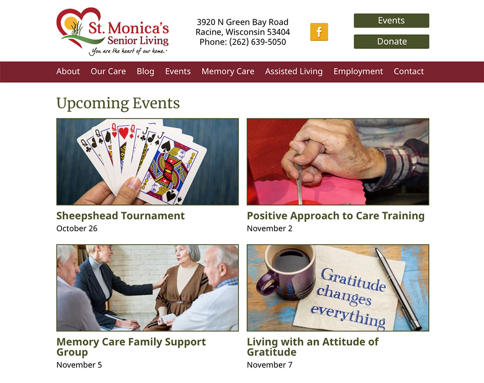 St. Monica's Event Feed