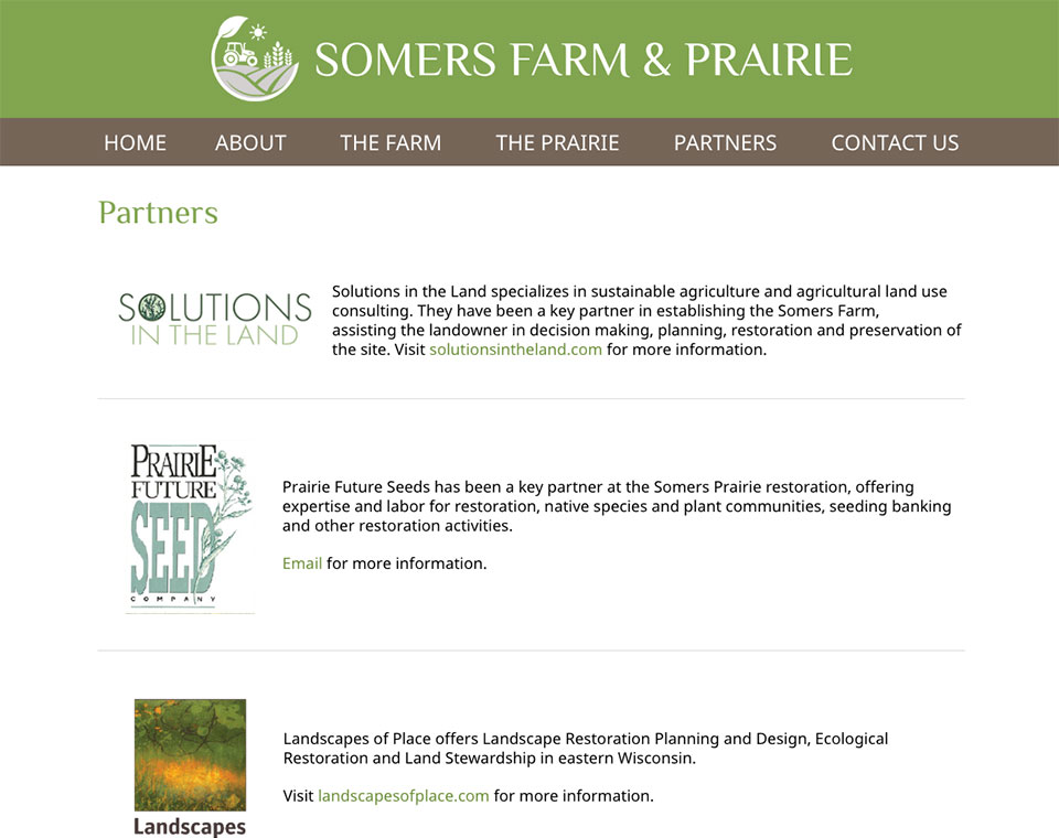 Somers Farm & Prairie Partners Page