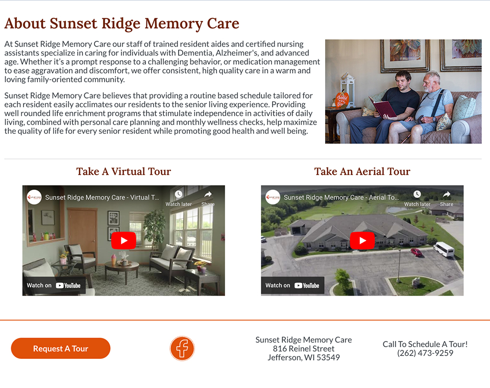 Sunset Ridge Memory Care - About Page