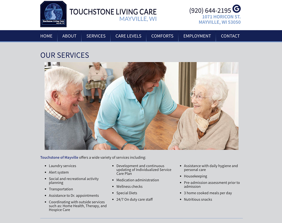 Touchstone of Mayville - Care Page