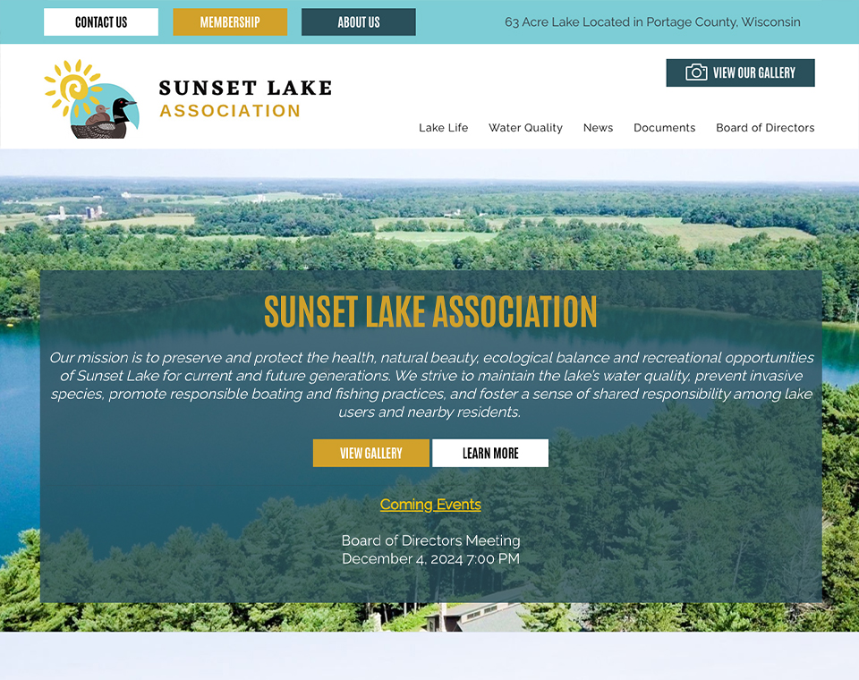 Sunset Lake Association - Home Page