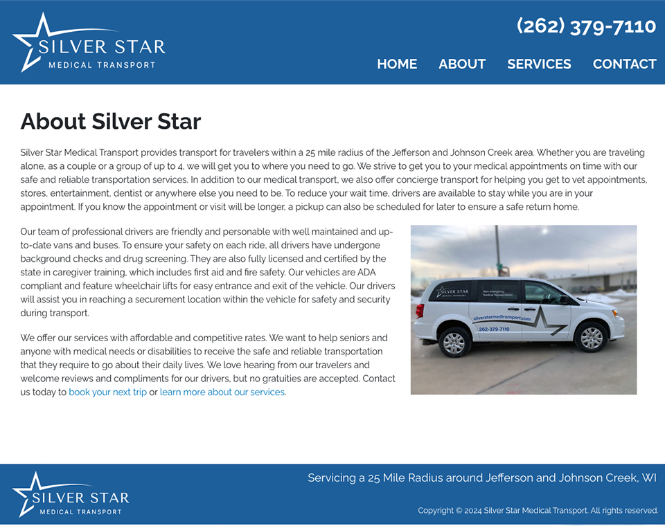 Silver Star - About Page