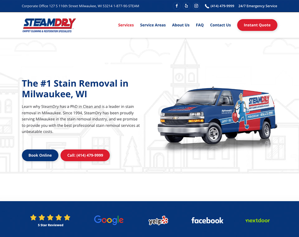 SteamDry - Service Page