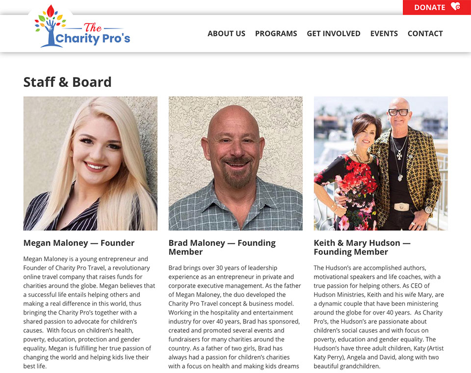 The Charity Pros Board Members Directory