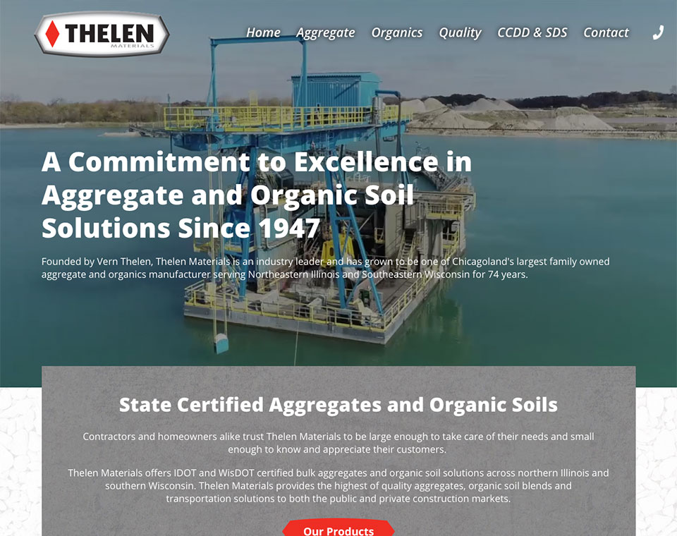 Thelen Materials Home Page