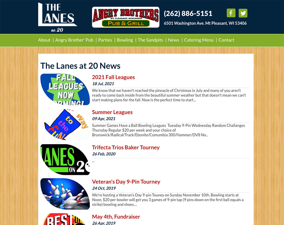 The Lanes on 20 News Archive