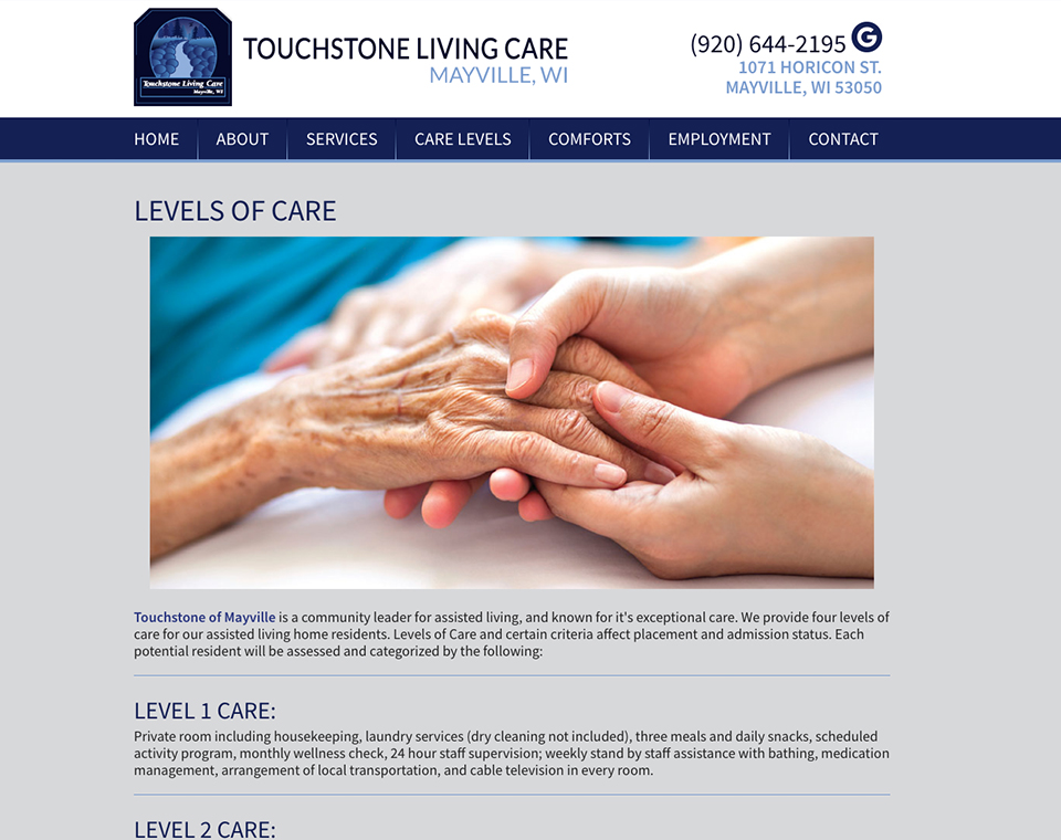 Touchstone of Mayville - Service Page