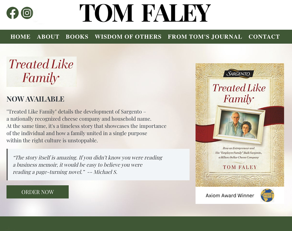 Author Tom Faley - Home Page