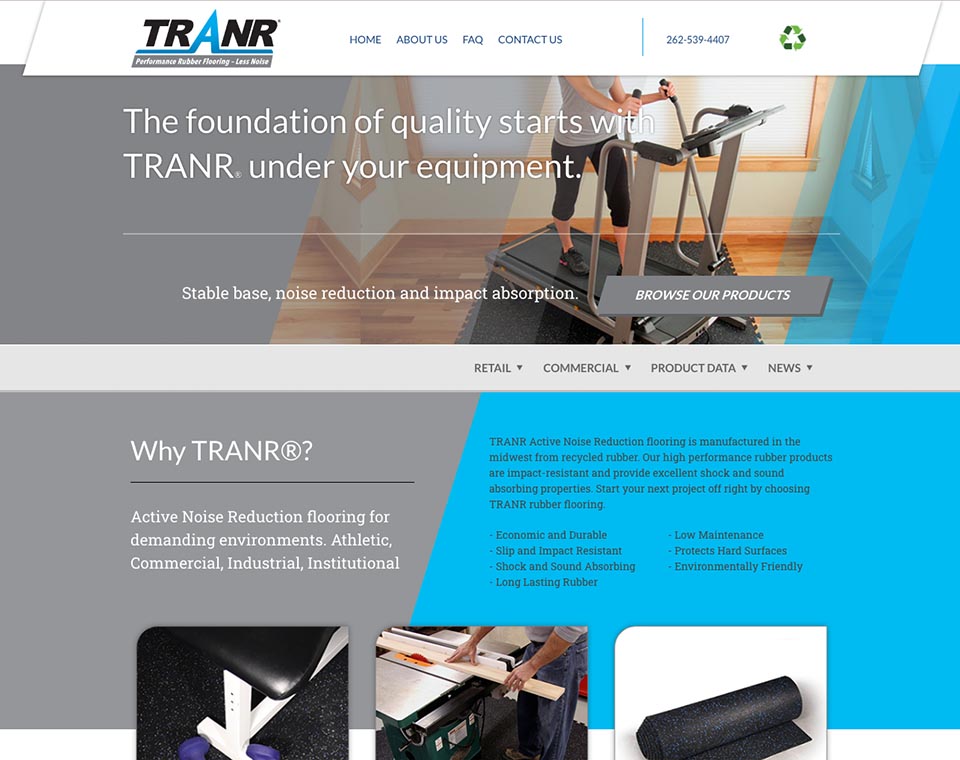 TRANR Website Home Page