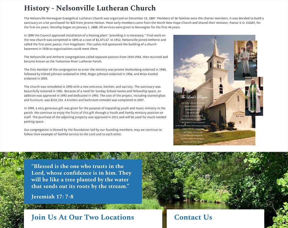 Tomorrow River Parish - Profile Page