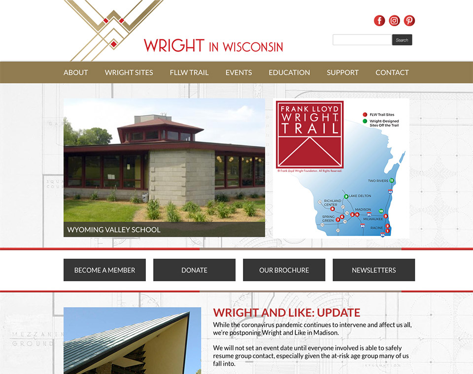 Wright in Wisconsin Home Page