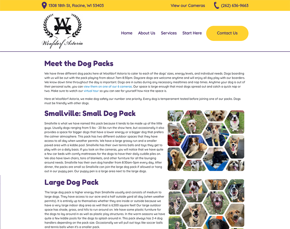 Woofdorf Astoria Dog Hotel - About Us Page