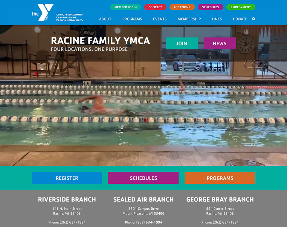Racine YMCA Home Page