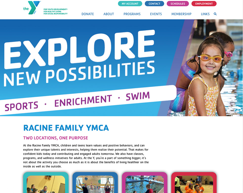 YMCA Racine Home Page