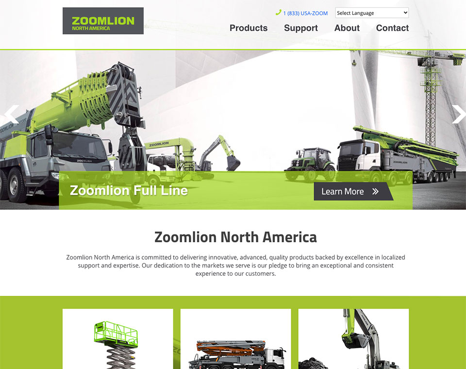 Zoomlion Home Page