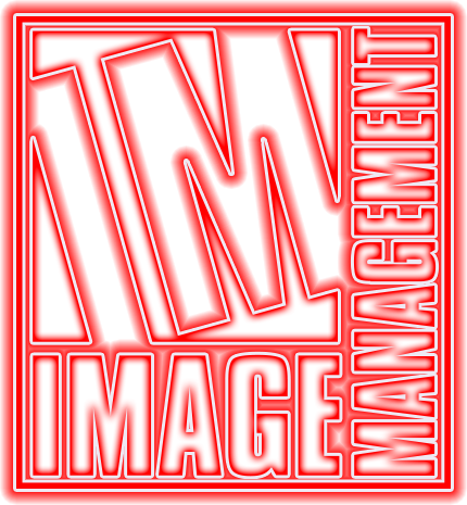Image Management Logo Neon Red