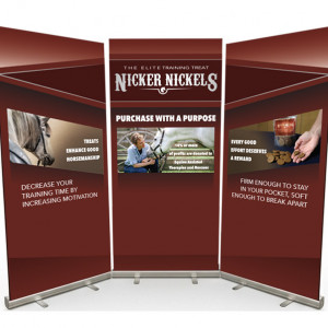 Nicker Nickels Trade Show Graphic