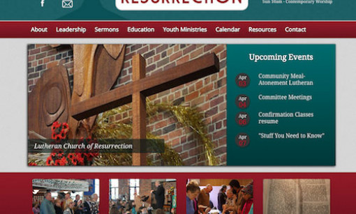 Lutheran Church Website Masterpiece